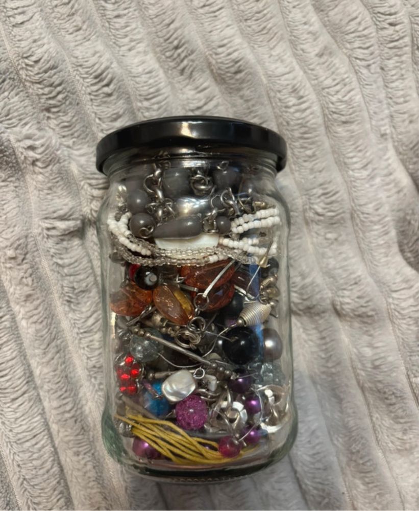 Vintage jewelry mystery jar
