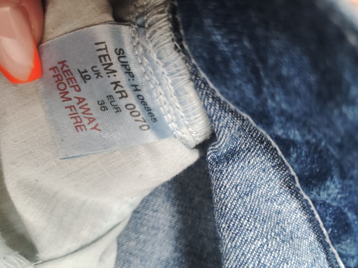 Стильные джинсы бриджы с градиетнтом S/M