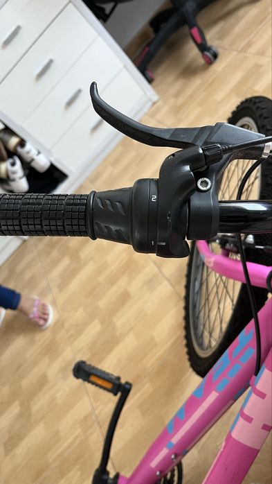 Bicicleta TEAM rosa e azul