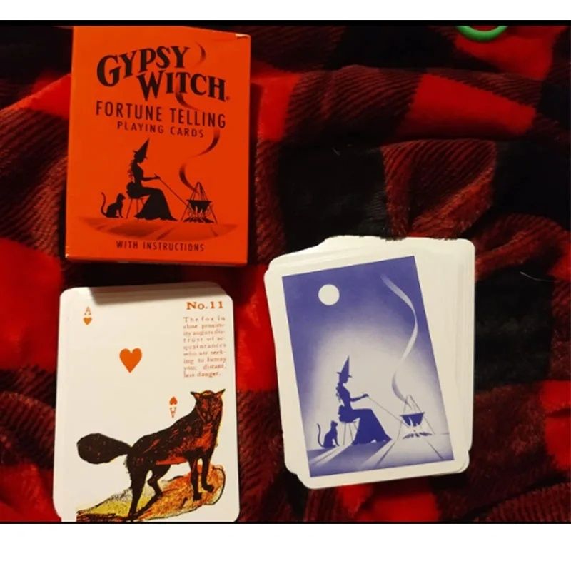 Gypsy witch Fortune telling playing cards