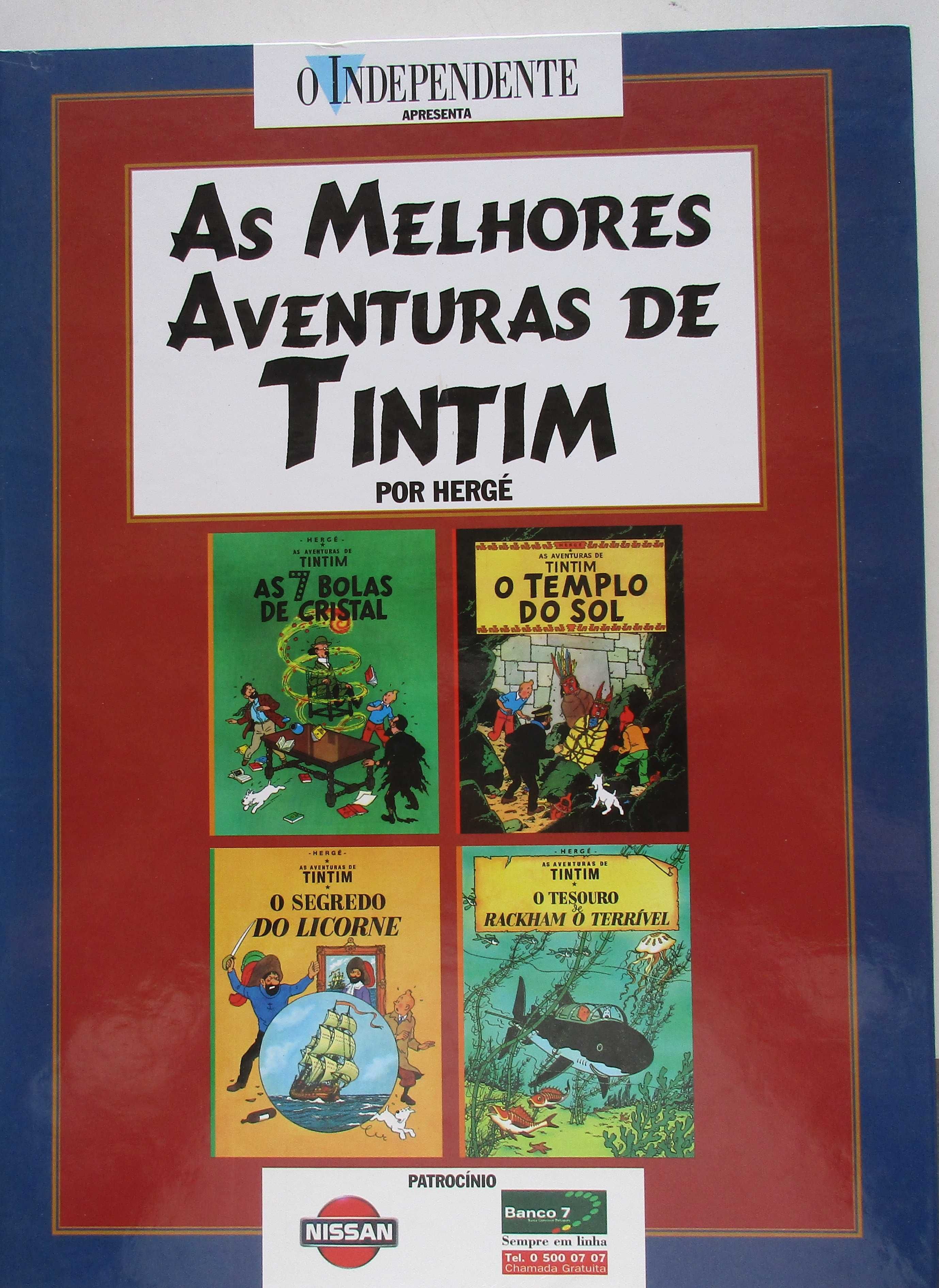 TINTIM - - - Edição encadernada - - - - - 4 X Álbuns = 1 Livro