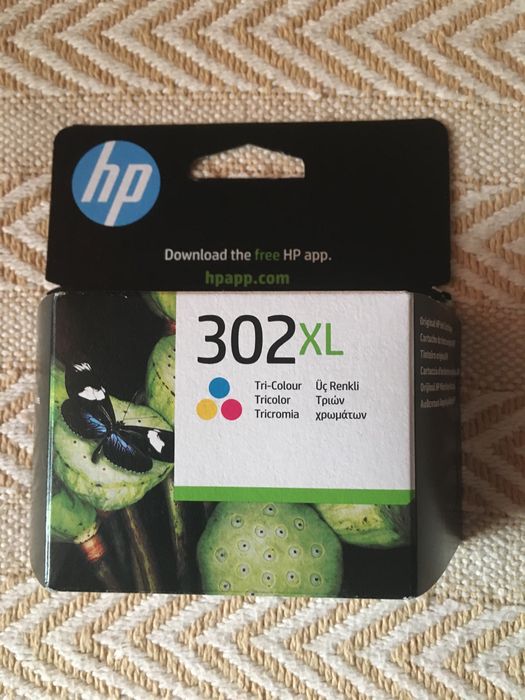 Tinteiro HP 302 XL tricolor Novo validade Janeiro 2027