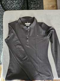 Koszulka polo z długim rękawem Tommy Hilfiger rozmiar XS, czarna