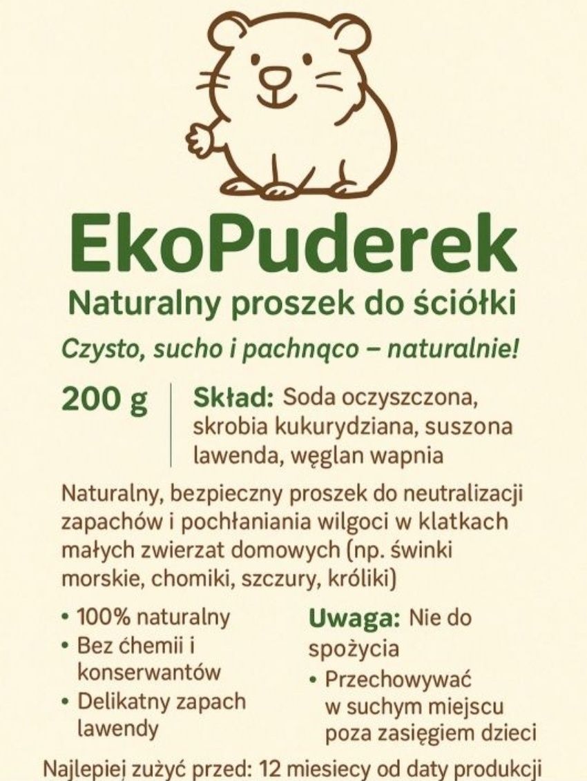 EkoPuderek naturalny proszek do ściółki
