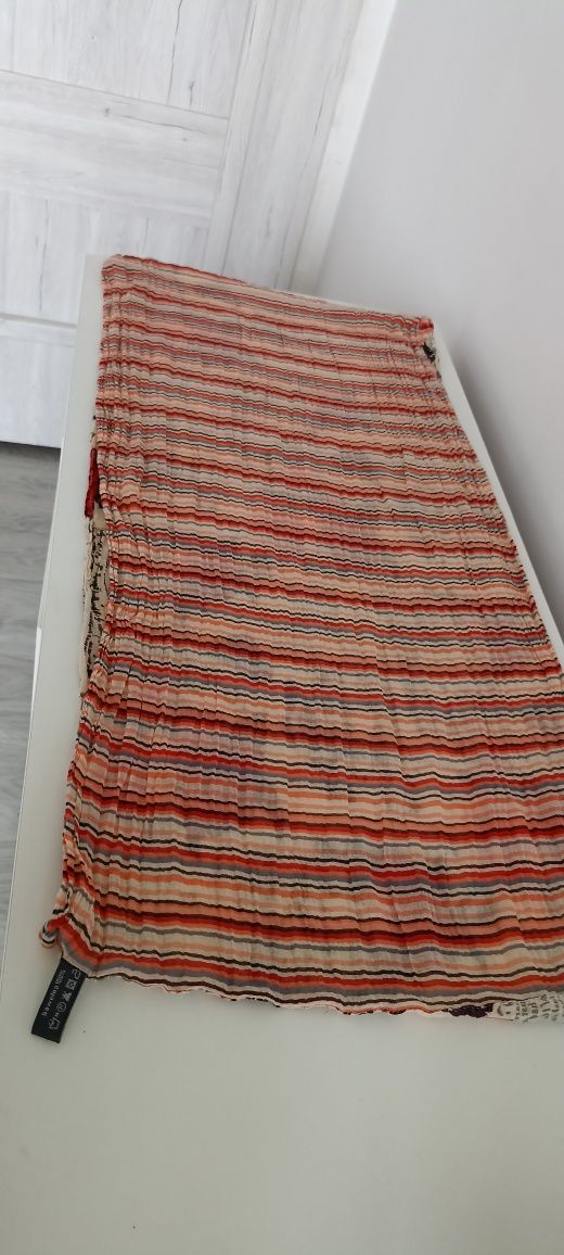 Marengo Fashion szal typu komin róże nuty  100% bawełna