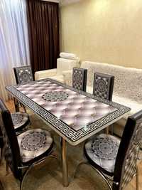 Стол и стул кухонный обеденный Обідній розкладний стіл та стілець