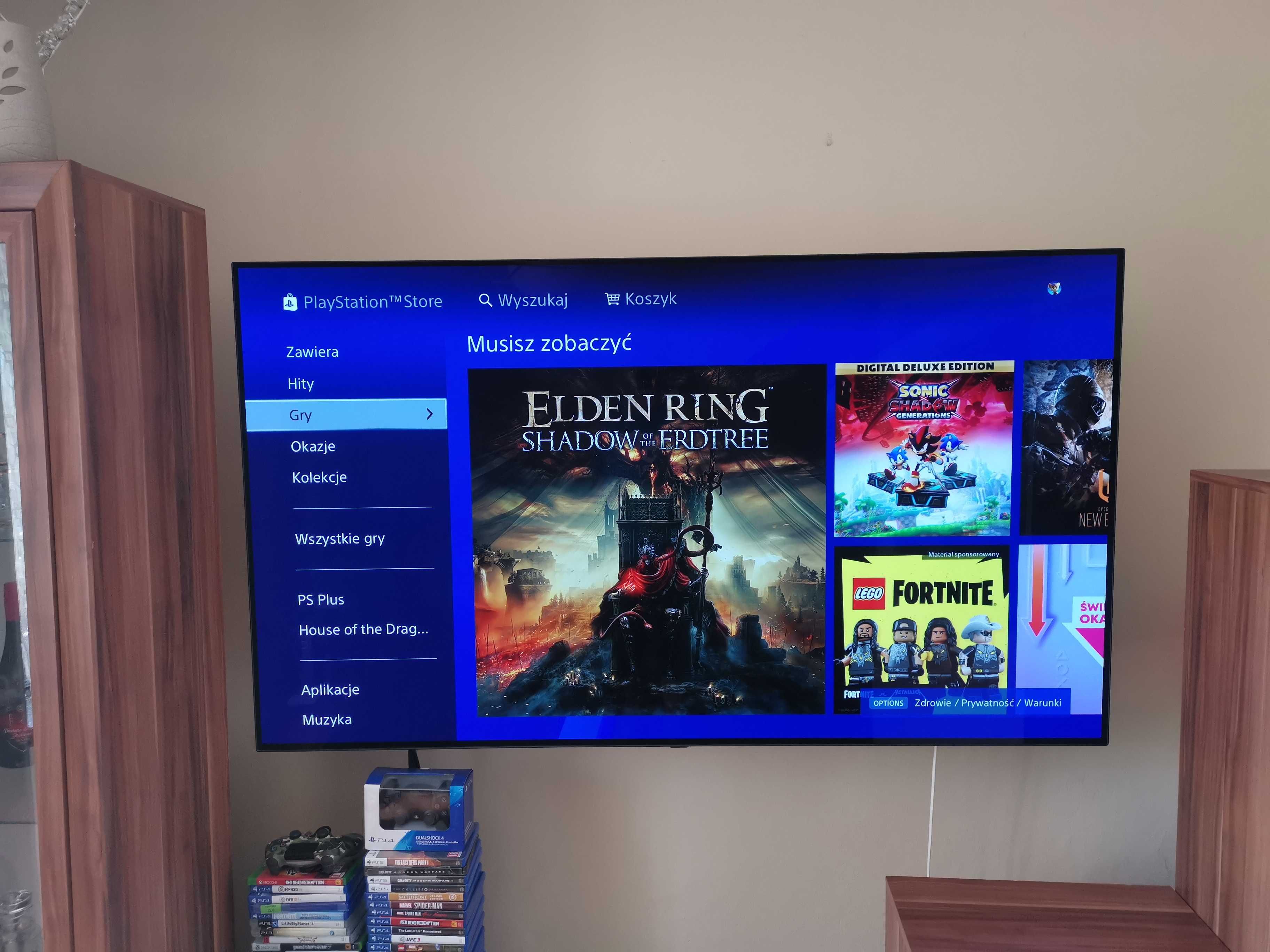 Konsola PS4+Gry. Stumble Guys,Roblox. Zamienię lub sprzedam