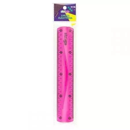 Linijka Elastyczna 20 cm Rozowa