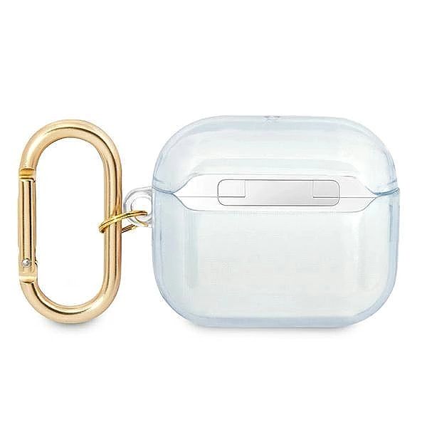 Etui Guess Strap Collection na AirPods 3 cover - niebieskie