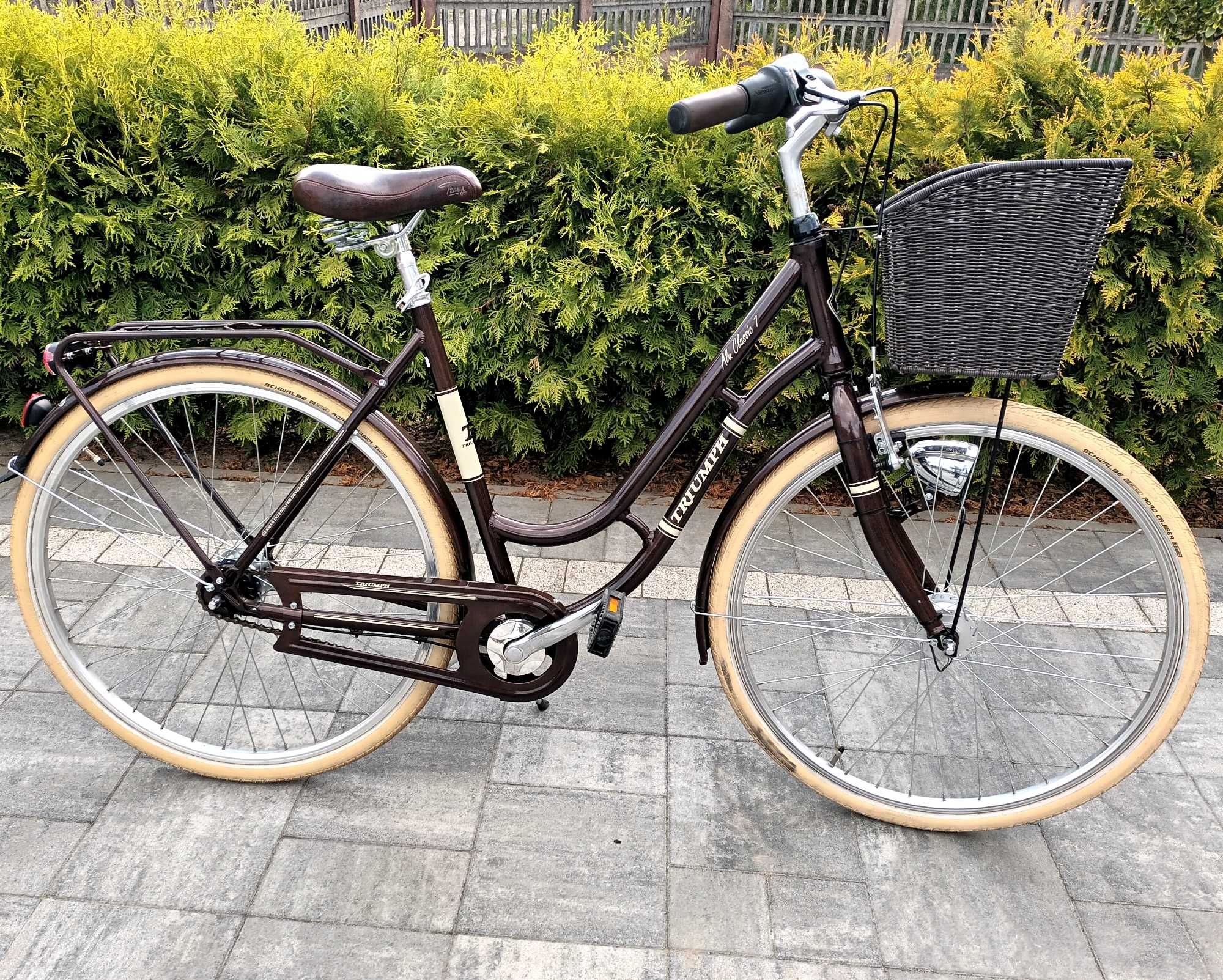 Niemiecki Rower  Damski Triumph Prądnica,LED,Nexus7 Stan Jak Nowy