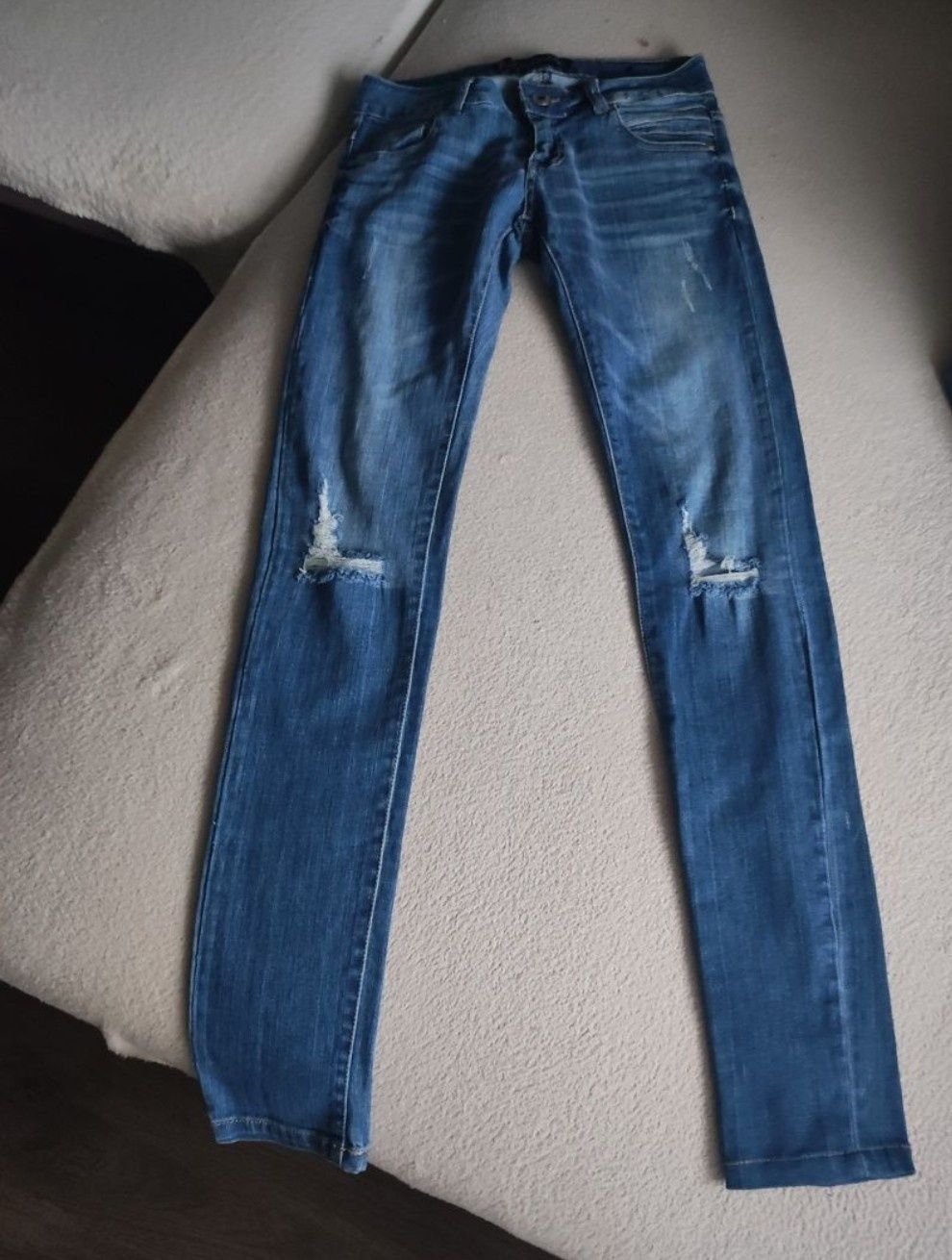 Jeansowe spodnie damskie rozmiar XXS