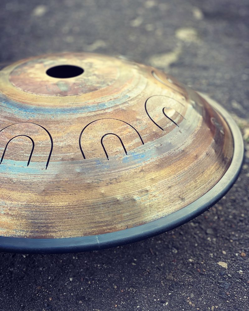 Handpan Hangdrum ( SteelDrum Tonquedrum) Hand Made od ProDrum.pl
