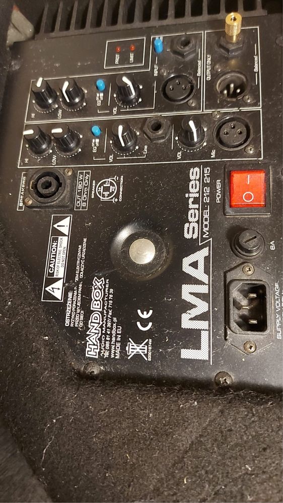 Głośniki audio Hand Box LMA 212 215