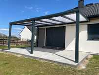 Zadaszenie Aluminiowe z Poliwęglanem 16mm 700x300 Taras , CarPort,7016