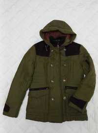 Зимова стильна підліткова куртка  розмір S з натуральним наповнювачем
