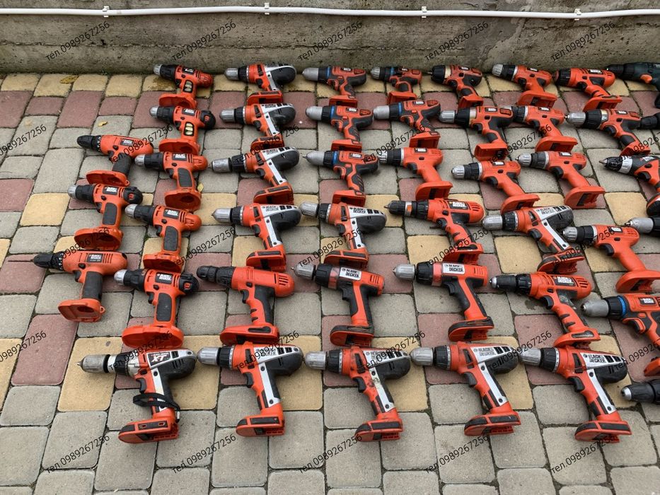 Шуруповерт, дрель, шурупокрут, Black Decker, Bosch, DeWalt