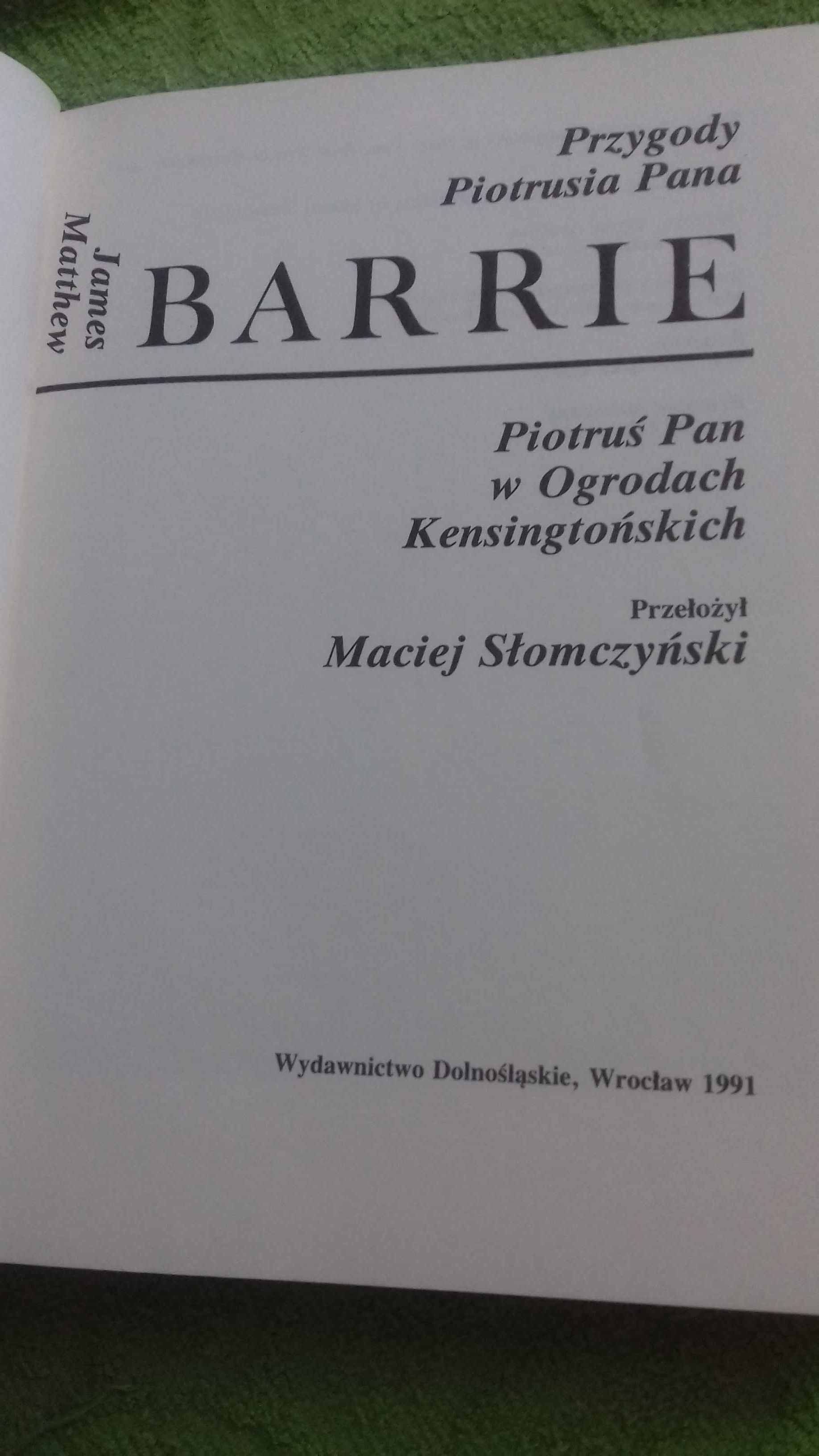 Przygody Piotrusia Pana, Piotruś Pan w Ogrodach Kensingtońskich