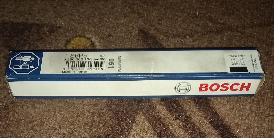 Свічка розжарювання DURATERM - Bosch 0250202130