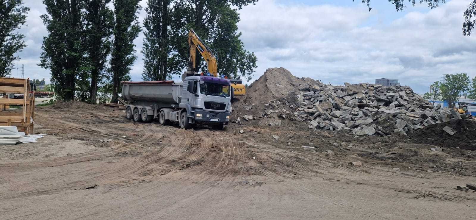 Wykopy, Transport, Zagospodarowania odpadów.