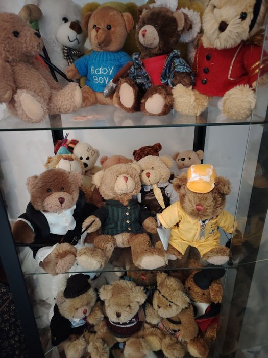 Coleção de ursos peluche