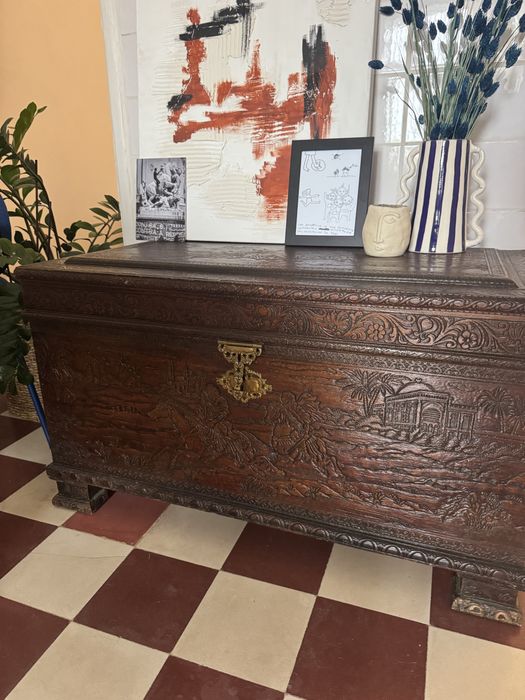 Baú Madeira Vintage