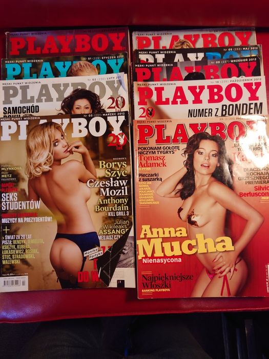 Playboy magazyny z lat 2009 do 2014
