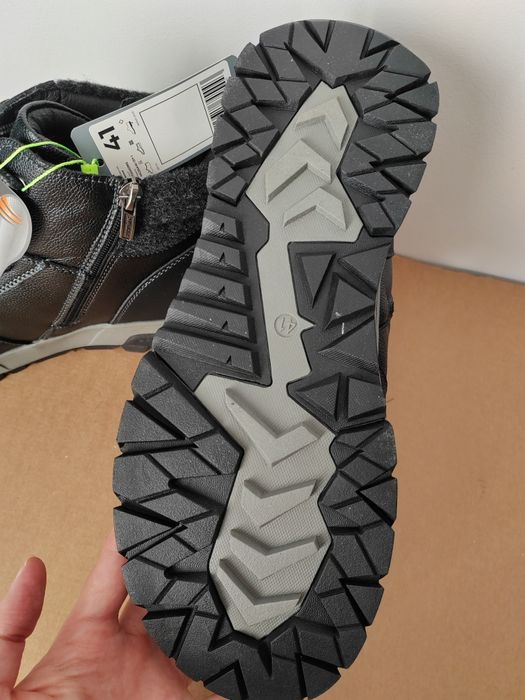 Skóra + wełna owcza – Buty, trzewiki męskie nowe 41