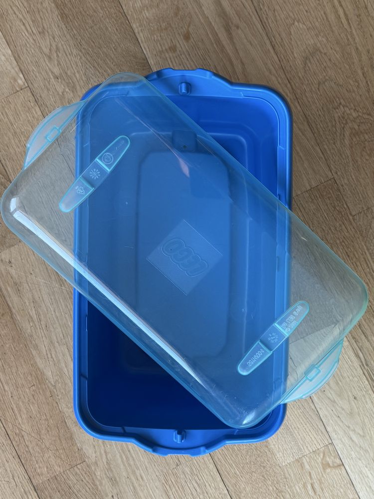 LEGO duże pudełko  na klocki  Box  z zestawu 6166 niebieskie