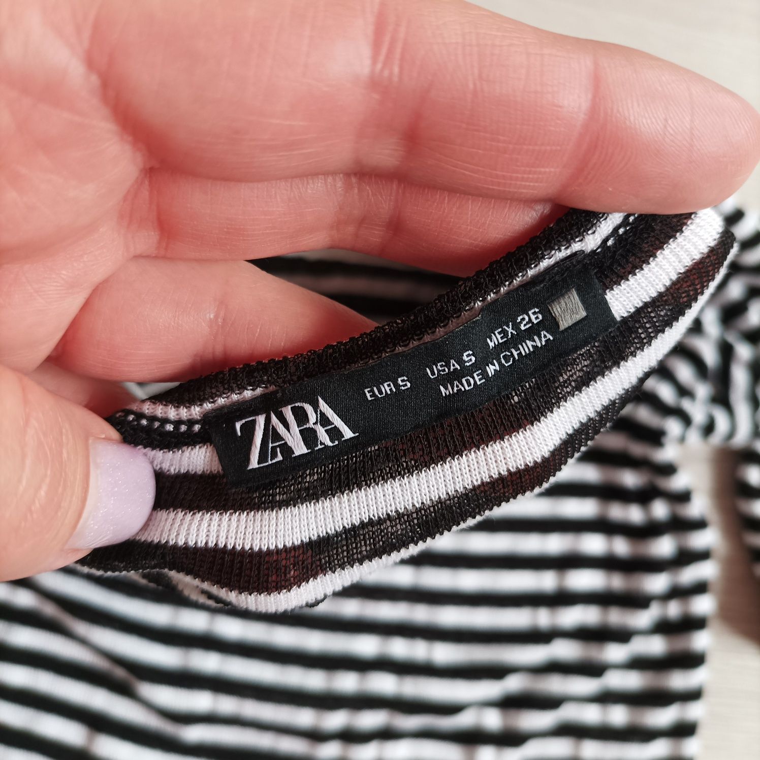 Топ, водолазка, кофта в смужку Zara, розмір S