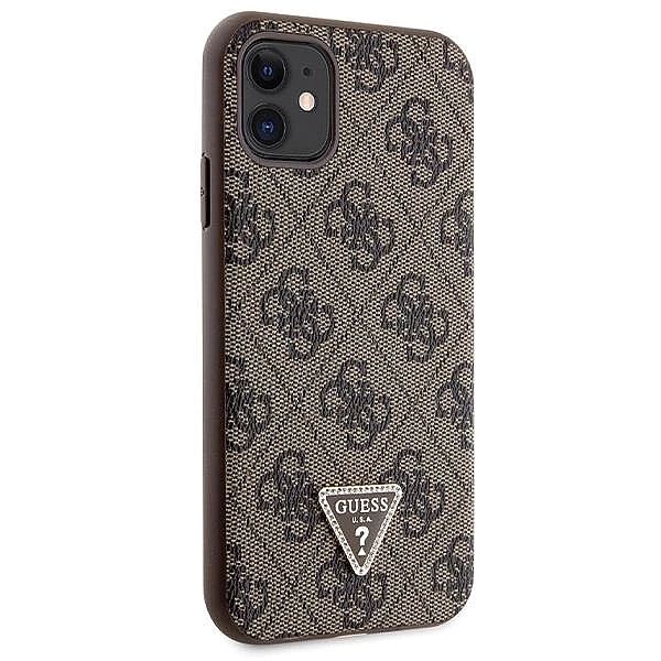 Etui Guess Crossbody 4G Metal Logo na iPhone 11 / Xr - brązowe