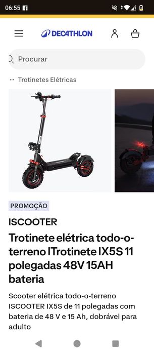 Trotinete escooter ix5s