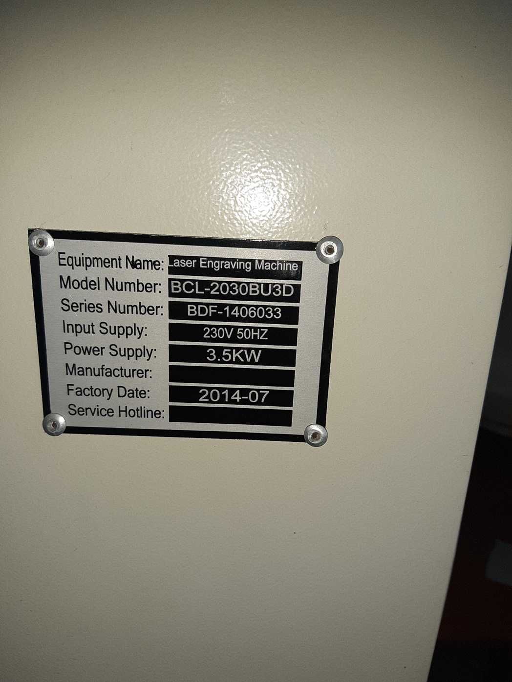 Ploter Laserowy CO2  z 2014 roku