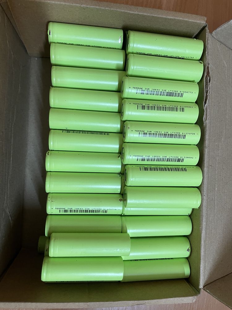 Акумулятори 18650 марки terrae 30 Нові! 3000 mAh