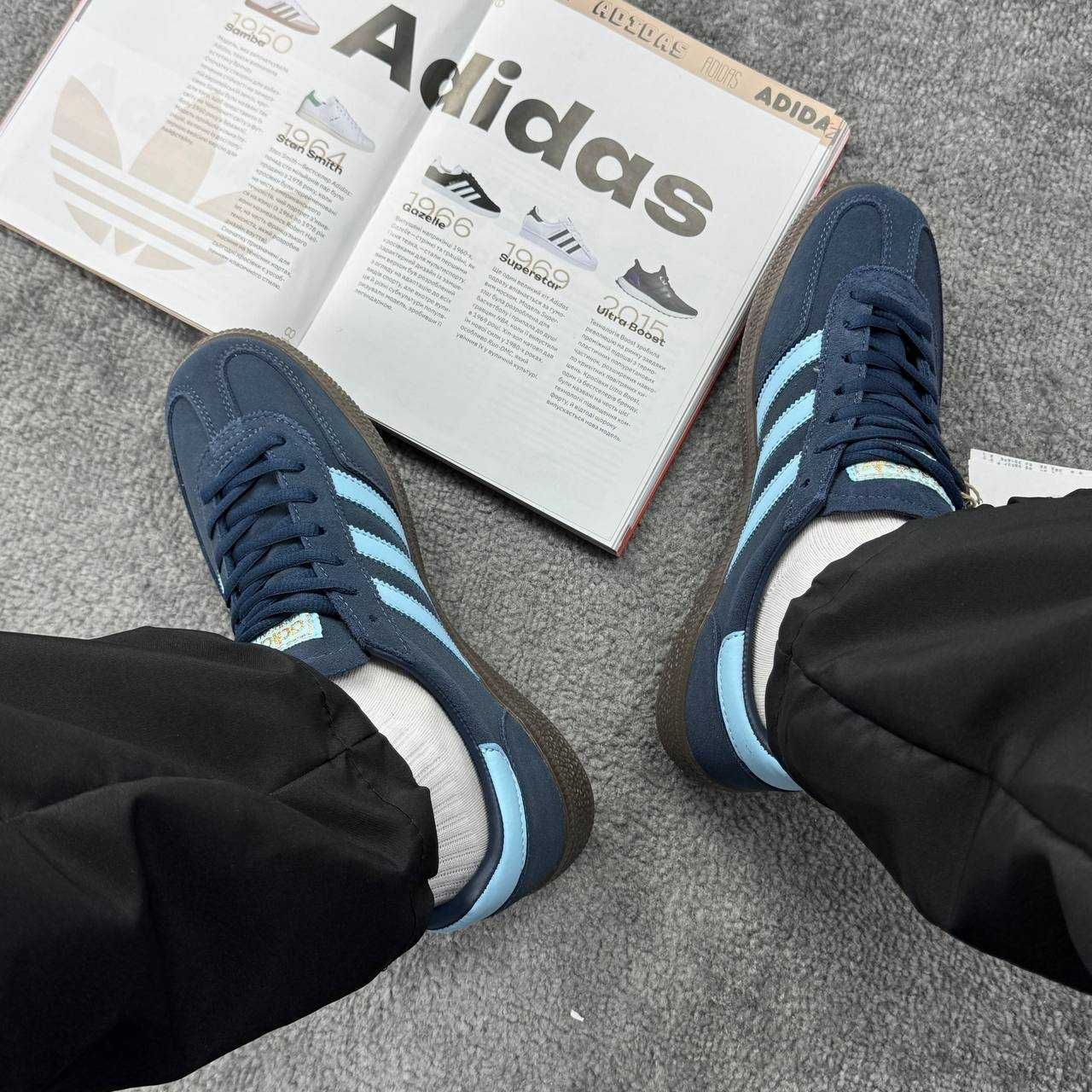 Жіночі кросівки Adidas Handball Spezial синій 0548 ТОП