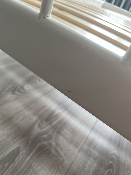 Łóżko Ikea Minnen białe rosnące z dzieckiem