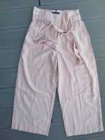 Reserved różowe spodnie z zaszewkami i paskiem 40 nowe