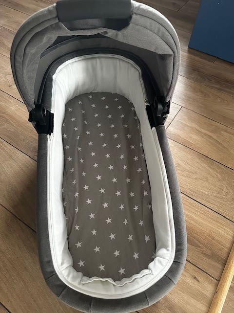 Gondola Cybex  Cot S balios S lux Soho Gray + materac + moskitiera