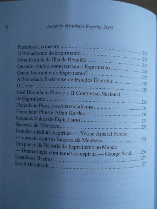 Anuário Histórico Espírita (2003) de Eduardo Carvalho Monteiro