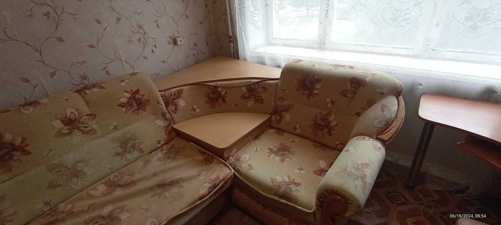 Кутовий диван розкладний вперед на двох