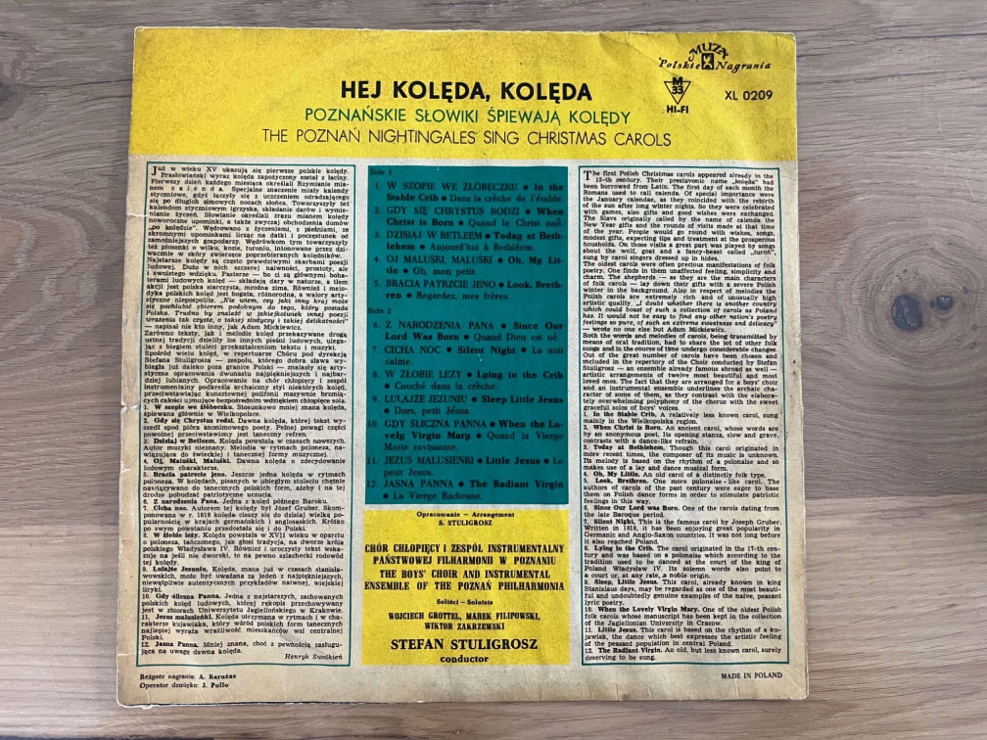 Płyta winylowa „hej kolęda, kolęda…”, XL 0209