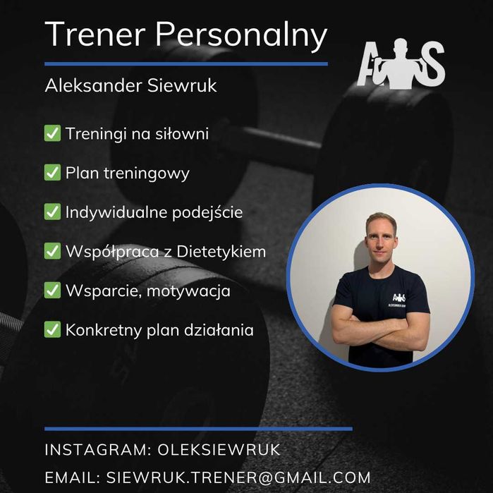 Aleksander Siewruk - Trener Personalny SWARZĘDZ Fabryka Formy