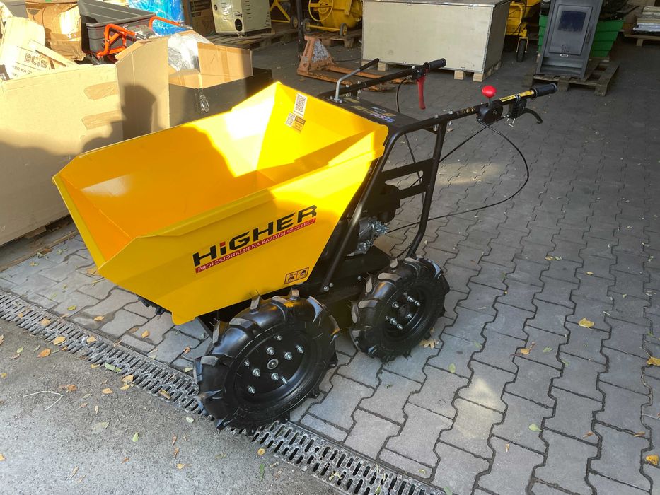 Taczka spalinowa mini wywrotka HIGHER wozidło spalinowe LONCIN 4,5 KM
