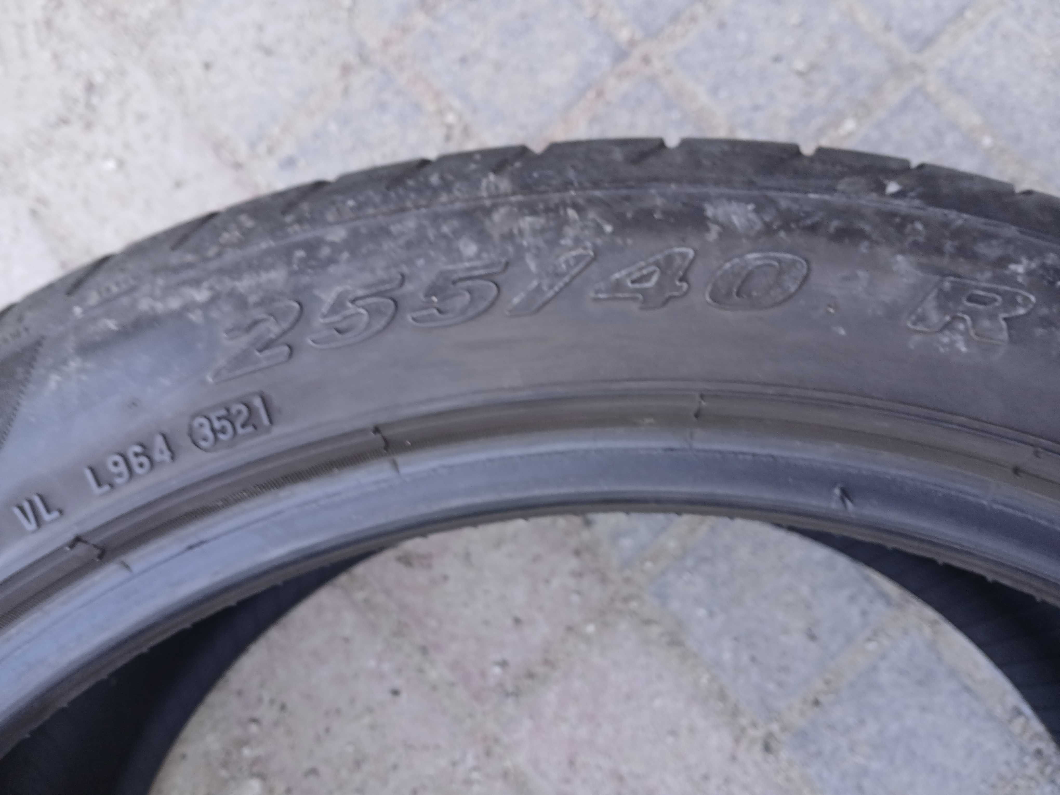 2x używane opony letnie 255/40 R19 Pirelli Gwarancja Montaż Duży wybór