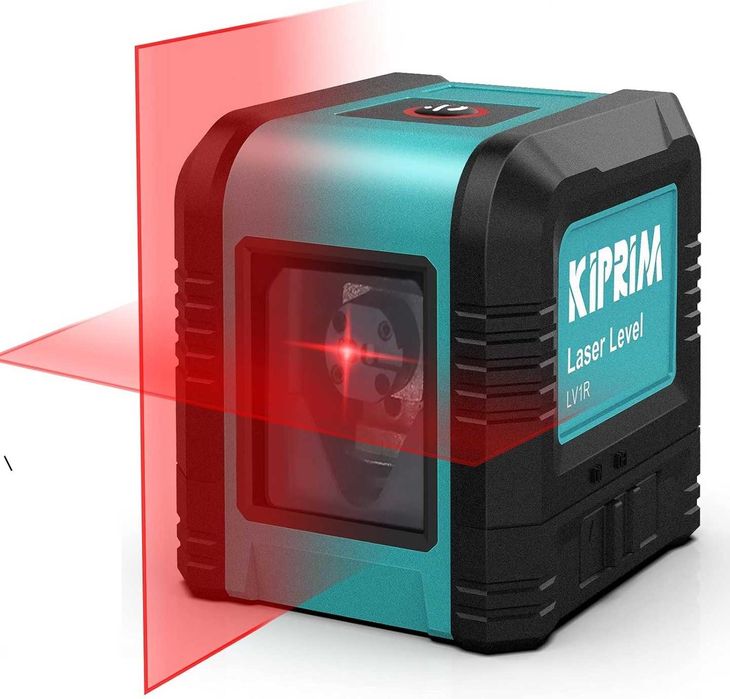 Poziomica Laserowa 2 Trybami Kiprim Lv1R Czerwona Samopoziomująca Krzy