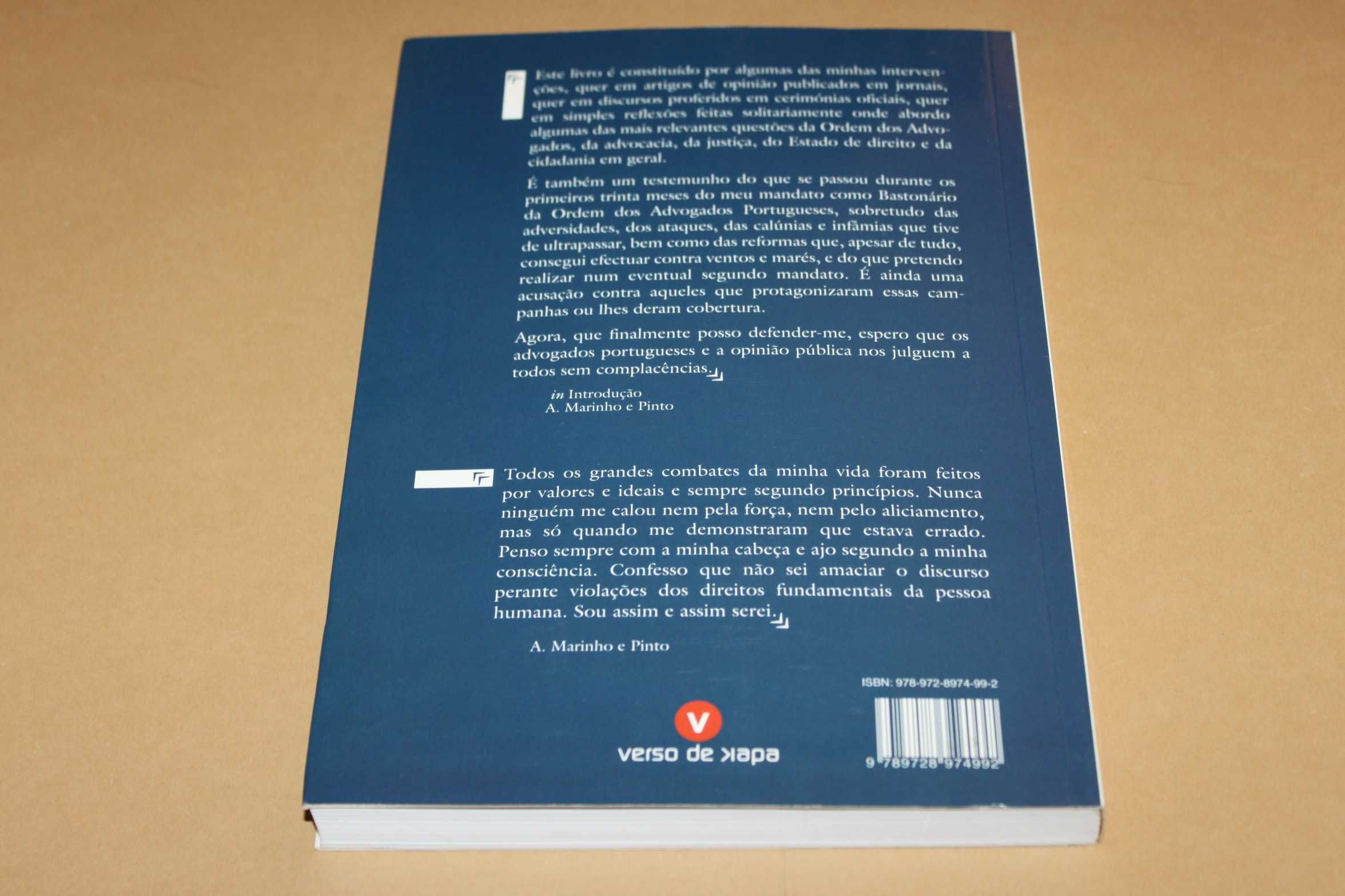 Um Combate Desigual// António Marinho e Pinto