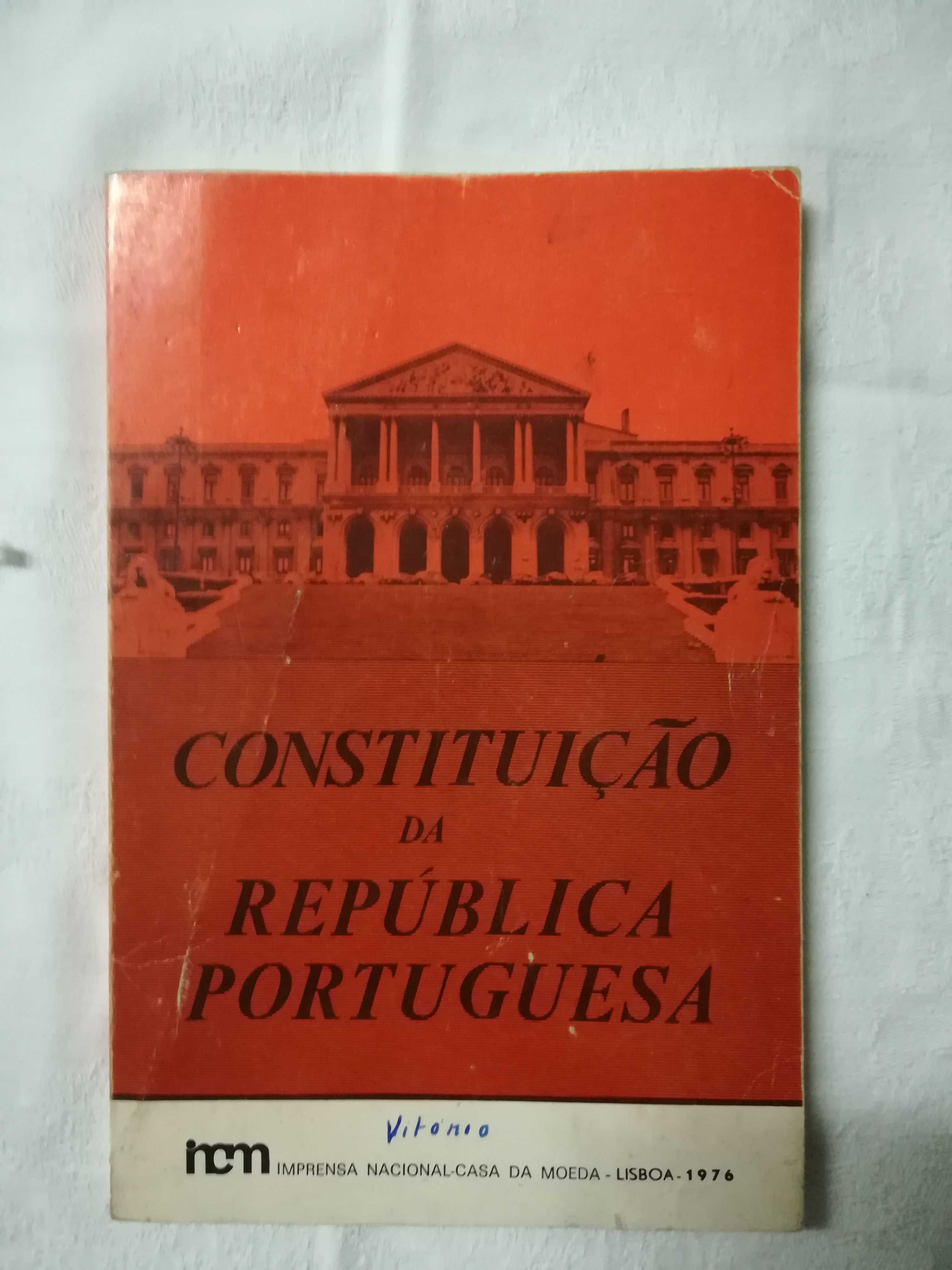 Livro -  Constituição da República Portuguesa INCM