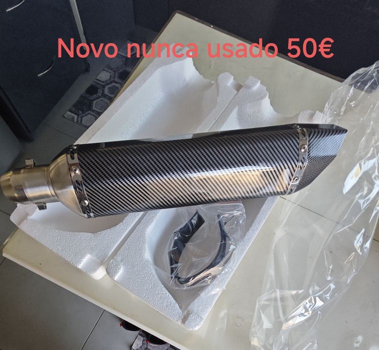 Escape em aço inoxidável, novo nunca usado para todos tipo de motas e