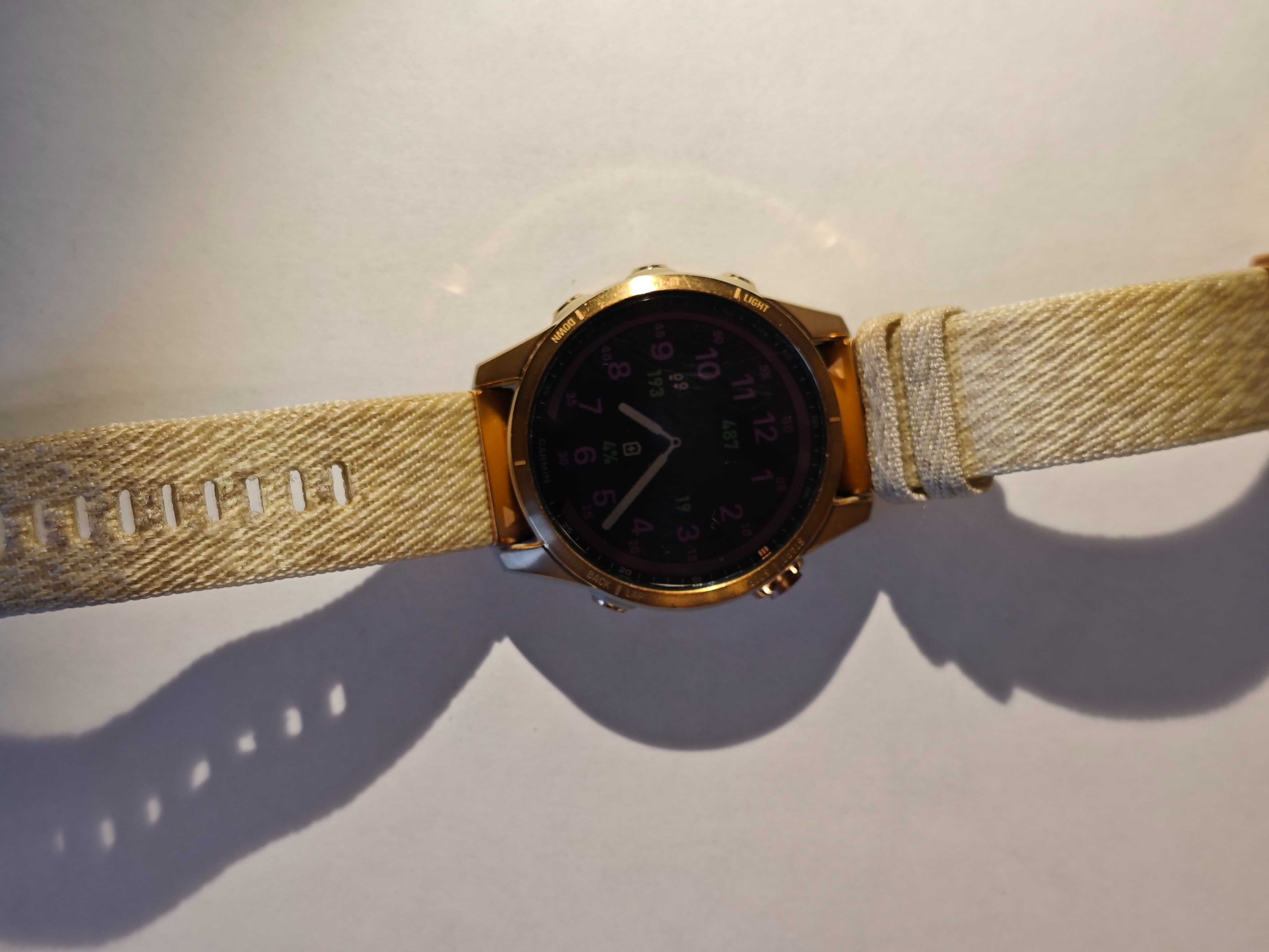 Garmin fenix 7s saphire solar - solarny, tytanowy złoty róż + GRATISY