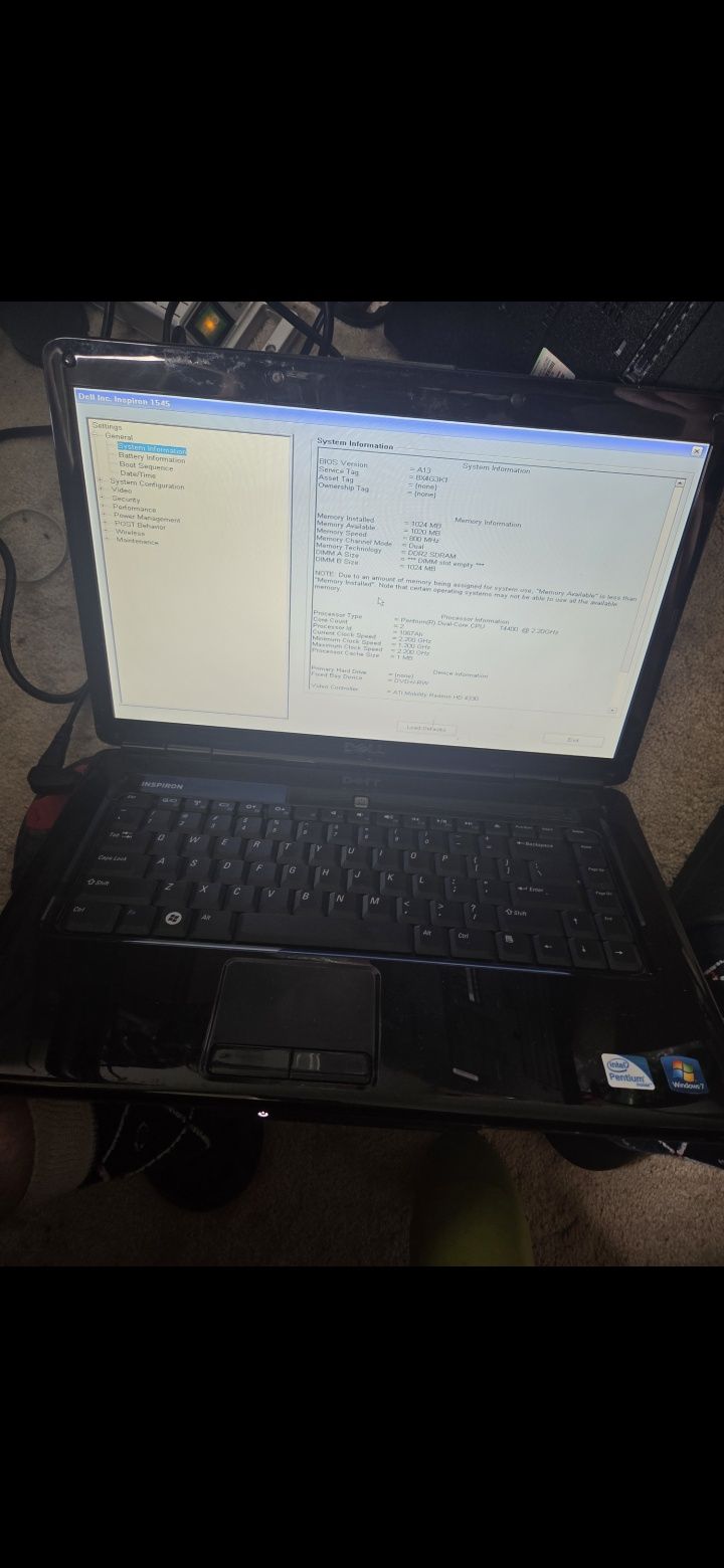 Sprzedam klapę matrycy do laptopa DELL INSPIRON 1545