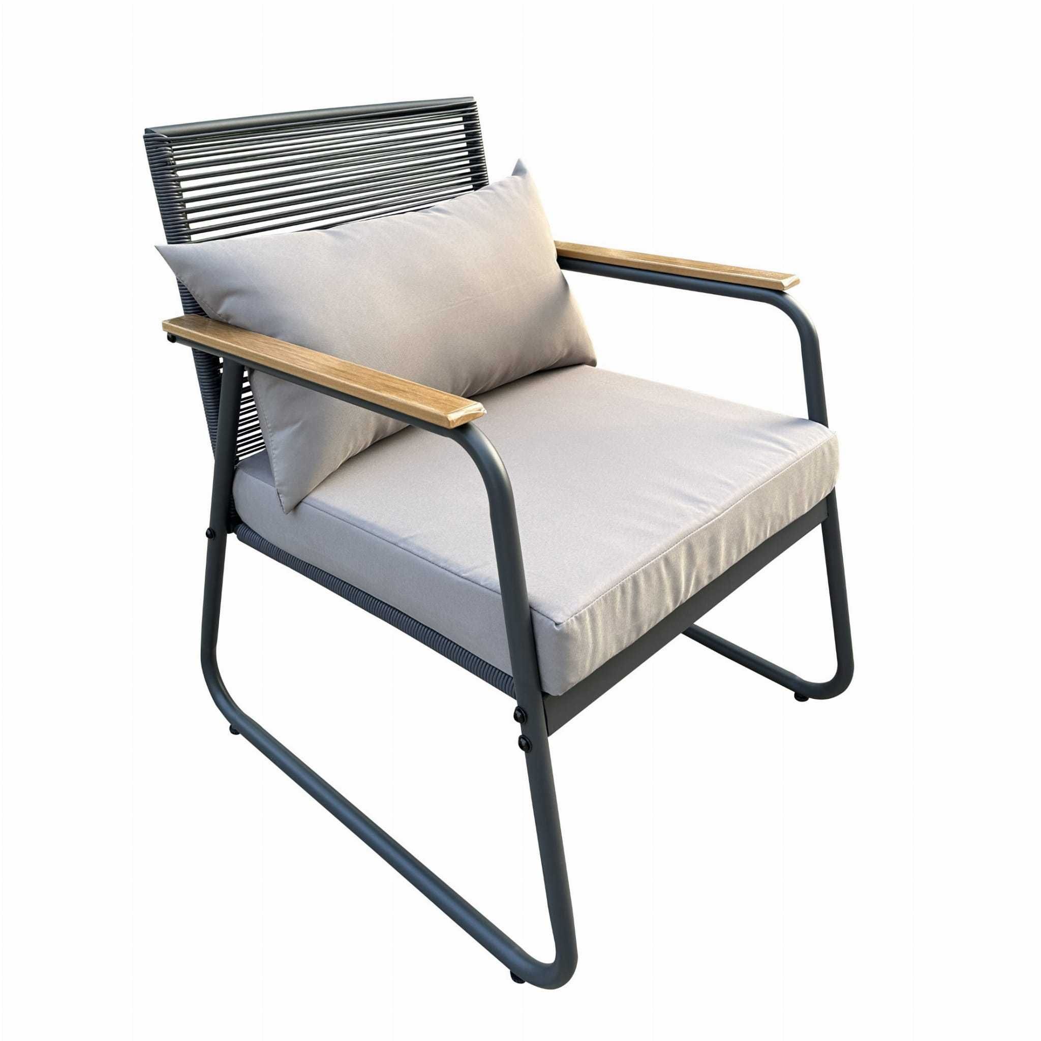 Zestaw mebli ogrodowych - 2x fotel, stolik, sofa NOWY